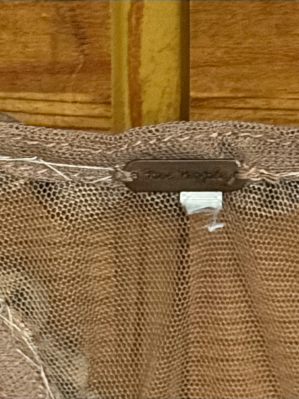 Free People Sequined Mesh Racerback Tank - Nude/Taupe - Picture 3 of 3